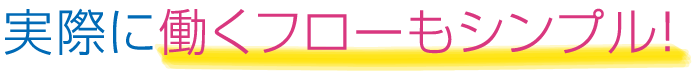 実際に働くフローもシンプル!